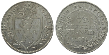 Appenzell 1/2 Franken 1809